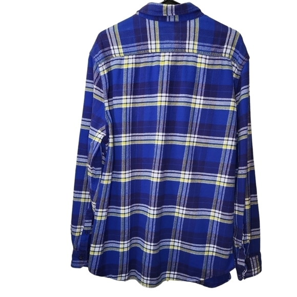 Heritage American Eagle XXL_TTG Shacket Flannel Shirt blue/white/yellow - Picture 8 of 16